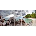thumbnail image 2 of Plage Tropicale Exotique sous Ciel Bleu - Uvre d'Art Moderne sur Toile, 2 of 3