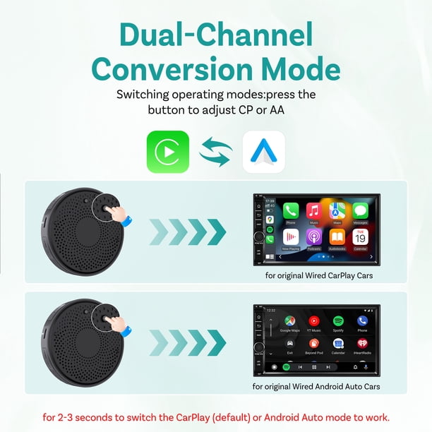 Ottocast P3 Pro with Air Mouse and HDMI Cable CarPlay Android AI