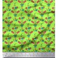 thumbnail image 1 of Soimoi Poly Georgette Tissu Feuilles & Tissu Imprimé Floral 1 Yard 42 Inch Wide, 1 of 3