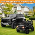 thumbnail image 2 of iYofe Ford Bronco Raptor Electric Ride on Toy Car for Toddler Kids, 12V Battery Powered Ride on Cars w/Remote Control, Bluetooth & Lights, Black, 2 of 7