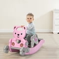 thumbnail image 2 of Costway Baby Rocking Horse Slide Set 4-in-1 Kids Swing Toys w/Basketball Hoop Ferrule, 2 of 10