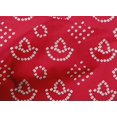 thumbnail image 4 of oneOone Coton Cambric Rouge Tissu Ethnique Bandhani Robe Tissu Tissu Imprimé par la Cour 56 Pouces de Large, 4 of 4