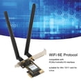 thumbnail image 3 of PCIe  Card, MU MIMO PCIe WiFi 6E Card 2.4G/5G/6Ghz Dual Antenna  For Chassis, 3 of 8