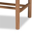 thumbnail image 4 of Baxton Studio Banc de Salle à Manger en Bois Finition Chêne Brun et Chanvre, 4 of 8