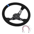 thumbnail image 2 of 35cm/14inch 6- Auto Car Steering Wheel Cover,Fashionable Steering Wheel Universal Aluminum Steering Wheel Frame Auto Car Racing Steering Wheel With Horn, 2 of 8