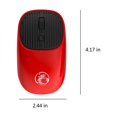 thumbnail image 3 of COFEST Wireless Mouse 2.4G Noiseless Mouse with USB Receiver Portable Computer Mice for Desktop Computer Laptop Red, 3 of 4