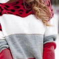 thumbnail image 4 of Chandail d'Automne/hiver pour Femmes, Chandail Décontracté à Enfiler, Chandails pour Femmes, Mode Athlétique, Imprimé Léopard, Chandails Colorés pour Hommes, Chandail Rétro à Manches Longues, Haut Ample à Enfiler, 4 of 8