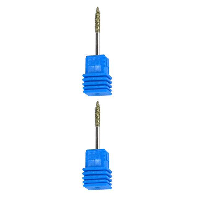 QualitChoice Ceramic Nail Grinding Drill Bit Gel Removal Manicure Polishing Tool No.11 2Set
