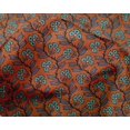 thumbnail image 4 of oneOone Silk Tabby Fabric Leaves & Floral Block Printed Craft Fabric BTY 42 Inch Wide, 4 of 4