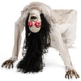 thumbnail image 1 of Costway Fantôme Rampant Animatronique Lumineux et Animé pour Halloween avec Yeux à LED, 1 of 10
