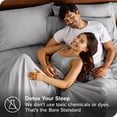 thumbnail image 4 of Bare Home Pillowcase Set - Premium 1800 Collection - Double Brushed - Ultra Soft - Standard Size, Light Gray, 2 Count, 4 of 7