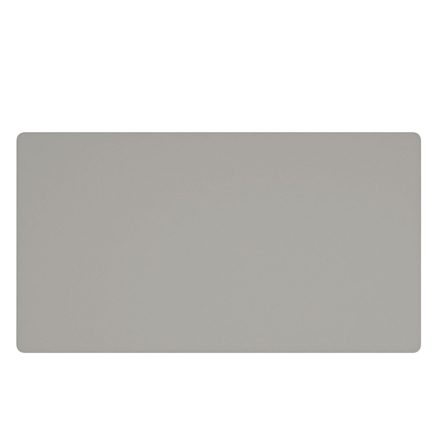 Contemporaine MDF et Verre Table de Base Rectanuglaire - Gris Chaud