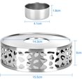 thumbnail image 4 of Tea Warmer Coffee Warmer Made Of Stainless Steel With Tea Light Holder Tea Base, 4 of 8