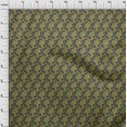 thumbnail image 3 of oneOone Silk Tabby Fabric Spiral & Floral Block Decor Fabric Printed BTY 42 Inch Wide, 3 of 4