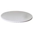 thumbnail image 1 of Nappe Ronde à Bord Élastique Nappe pour Fête BBQ Intérieur Extérieur Service Traiteur 120 cm, Blanc, 120 cm Max, 1 of 8