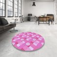 thumbnail image 4 of Ahgly Tapis Rectangulaire Lavable en Machine Intérieur Transitionnel Violet Violet, 5 Pieds x 7 Pieds, 4 of 7