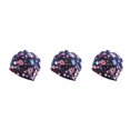 thumbnail image 1 of Transemion Tuque Décontractée Hijab Musulman Imprimé Floral Turban Coloré Protection des Oreilles Ajustable Bonnet de Sommeil pour Femmes Coiffage Bleu Fleur Ensemble de 3, 1 of 6