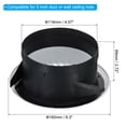 thumbnail image 2 of Unique Bargains Évent d'Air Rond de 5 Pouces, Couvercle de Gril Diffuseur de Plafond en ABS, Persiennes, Évent de Soffite Blanc, 2 of 5