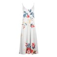 thumbnail image 4 of Birdeem Robes pour Femmes Mode Décontractée Confort Aguichant Imprimé Camis Sans Manches Robe à Col en V, 4 of 12