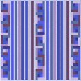 thumbnail image 1 of Ahgly Company Tapis d'Intérieur Lavable à la Machine, Carré, Transitionnel, Bleu Bleu Ange, Tapis de Zone, 7 Pieds Carré, 1 of 7