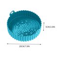 thumbnail image 3 of Agiferg Pot en Silicone pour Friteuse à Air Chaud Doublures Rondes Réutilisables pour Panier de Friteuse à Air Accessoires [7.9 Pouces], 3 of 5
