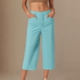 thumbnail image 2 of ShomPort Pantalon de Golf pour Femmes, Tenue de Bureau Décontractée, Ample, Extensible, Pantalon Court de Travail, Léger, Athlétique, Pantalon de Bureau, 2 of 5