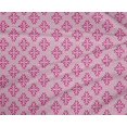 thumbnail image 4 of oneOone Polyester Lycra Fabric Dot & Floral Block Printed Craft Fabric BTY 56 Inch Wide, 4 of 4