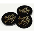 thumbnail image 3 of Inkdotpot Happy Holiday Bottle Tag Real Gold Foil Favor Hang Tags 100 Pack, 3 of 6