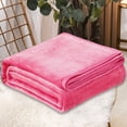 thumbnail image 3 of HWRETIE Super Soft Warm Solid Warm Micro Plush Fleece Blanket Throw Rug Sofa Bedding 70X100Cm, 3 of 7