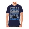 thumbnail image 1 of T-Shirt à Motif Tribal Bleu République de Californie pour Homme - Marine - Très Grand, 1 of 1