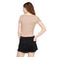 thumbnail image 3 of No Boundaries Women's Rib Baby Tee, 3 of 6
