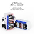 thumbnail image 4 of 15.8 In Game Storage Tower Compatible With PS5/ Xbox Series S & X/ Switch, Universal Video Game Disc Organizer 18 In 1 With 4 Controller Brackets, Game Disk Box Bracket, 4 of 5