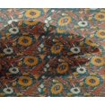 thumbnail image 4 of oneOone Viscose Chiffon Fabric Leaves & Floral Block Print Fabric BTY 42 Inch Wide, 4 of 5