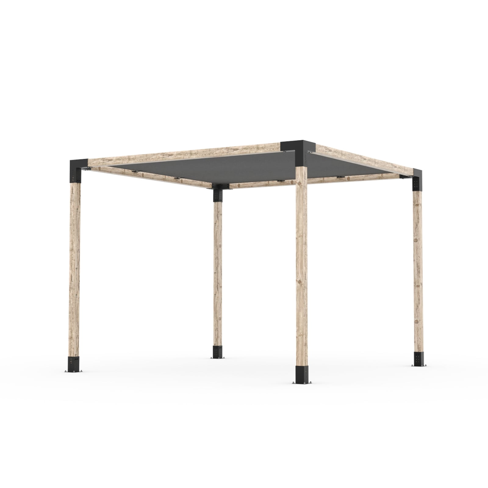 Toja 8' X 12' Pergola Kit With Shade Sail For 4X4 Wood Posts