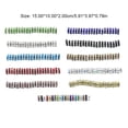 thumbnail image 2 of 100 Pcs Rondelles en Strass avec Grands Trous Entretoise Charme Femmes Perles Ludu Bijoux Cristal Multicolore Perles en Vrac pour Bricolage Collier Rouge, 2 of 8