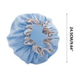 thumbnail image 3 of Uscallm Bonnet de Douche pour Femmes, Lot de 2, Double Couche, Bonnet de Shampoing Imperméable, Protection des Cheveux Épaissie, Résistant à l'Huile, Bonnets de Bain Réutilisables pour la Douche et la Natation, 3 of 7