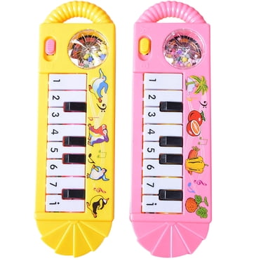 Miangastore Jouet Piano Musical en Plastique pour Doigts pour Jouer à la Maison et en Voyage Lot de 2 7.1x2.4x1in