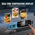 thumbnail image 4 of KFFKFF Cooling Topping Bar, 140W Counter Model with 3 Large & 4 Small Containers, Durable 304 Stainless Frame & Clear PC Cover, Ideal for Sandwich Toppings, Certified by ETL, 4 of 9