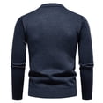 thumbnail image 3 of LIaqionyy Chandail pour Hommes Grande Taille Col Rond Tricot Manches Longues Hauts Chauds Automne Hiver Chandails, 3 of 4