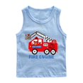 thumbnail image 1 of RXIRUCGD 2025 Vêtements d'Été pour Enfants Chemise de Base à Col Rond Sans Manches pour Garçons, 1 of 2