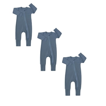 Baby Boys Girls Bodysuit Pajamas Romper Jumpsuit Soft Long Sleeved Romper Baby Boy Gifts 0-3 Months 3-Pack
