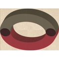 thumbnail image 1 of Ahgly Company Tapis Rectangulaire Lavable en Machine Intérieur Transitionnel Marron Rouge, 2 Pieds x 4 Pieds, 1 of 7