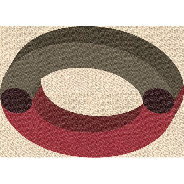 Ahgly Company Tapis Rectangulaire Lavable en Machine Intérieur Transitionnel Marron Rouge, 2 Pieds x 4 Pieds