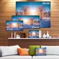 thumbnail image 2 of Winter Landscape in City Park - Landscape Canvas Art Print, 2 of 3