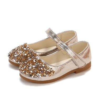 Princess Shoes for Girls Kids Toddler Infant Baby Girls Crystal Leather Single Shoes Party Princess Shoes