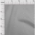 thumbnail image 2 of oneOone Rayon White Fabric Moire Craft Projects Decor Fabric Printed By The Yard 56 Inch Wide, 2 of 4