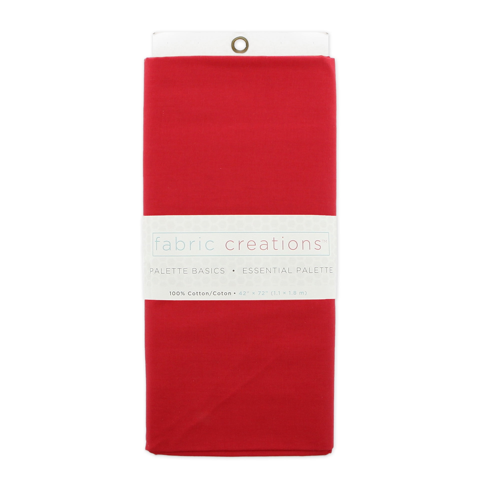 FABRIC CREATIONS 100 % coton Solid Pre-Cut 1.83 m (2 yd) × 1.1 m (1.2 yd) rouge