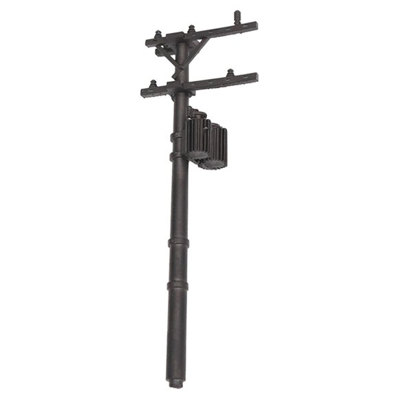 HILABEE 1/64 Sacle Telephone Pole Model Realistic Sand Table Decor Diorama Scene Model Train Accessories Gifts Telegraph Poles Models Black