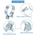 thumbnail image 3 of Unique Bargains 10Pack Mini Fuel Line Pipe Hose Clamp Clip, Adjustable 26-28mm, Zinc Plated, 3 of 5