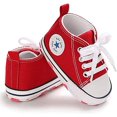 thumbnail image 1 of Gupgi Baby High Top Prewalker Soft Sole Anti Skid Pattern Printing Canvas Shoes, 1 of 3